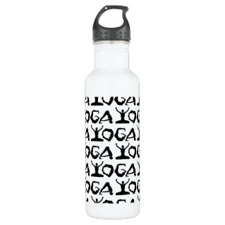 Yoga Silhouettes Stainless Steel Water Bottle
