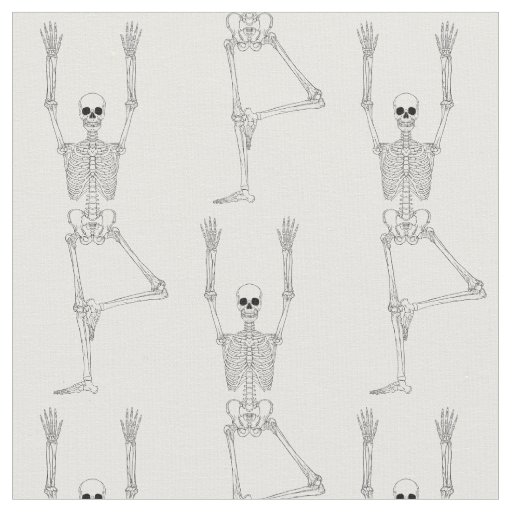 yoga skeleton fabric
