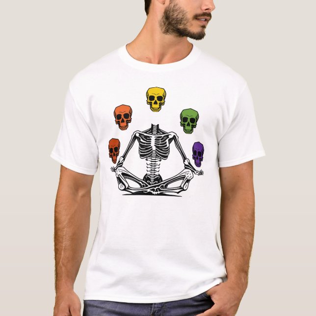 Yoga Skeleton  T-Shirt (Front)