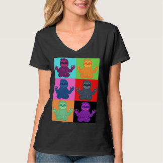Yoga Sloth Pop Art Print T-Shirt
