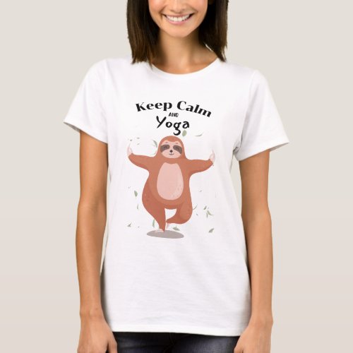 Yoga Sloth T_Shirt