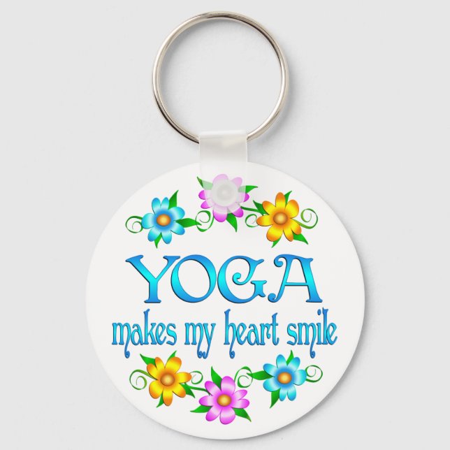 Yoga Smiles Keychain (Front)