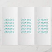 Yoga Spa Gold Triangle Mandala Watercolor Trifold (Back)