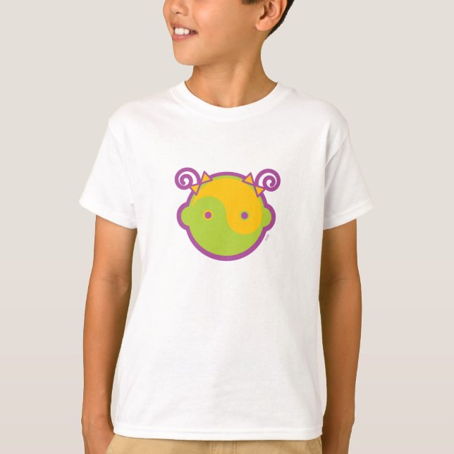 Yoga Speak Baby : Big Girl Yin-Yang T-Shirt (Front)