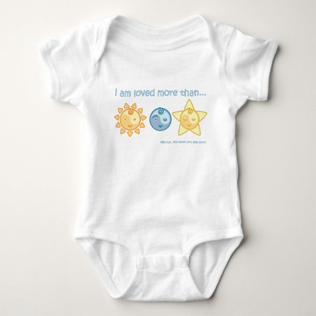 Yoga Speak Baby : I Am Loved Baby Bodysuit (Front)