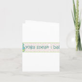 Yoga Speak Baby: Lil' Baby Shower! Note Card (Back)