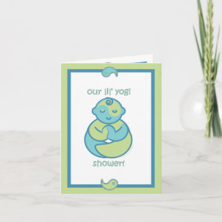 Yoga Speak Baby : Lil' Yogi Shower! Note Card
