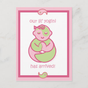 Yoga Speak Baby : Lil' Yogini Postcard