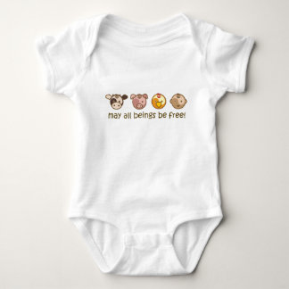 Yoga Speak Baby : May All Beings Be Free Bodysuit