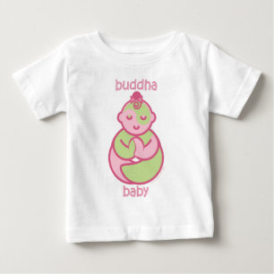Yoga Speak Baby : Pink  Buddha Baby Baby T-Shirt