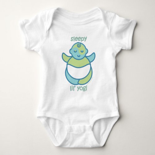 Yoga Speak Baby  Sleepy Lil Yogi Baby Bodysuit