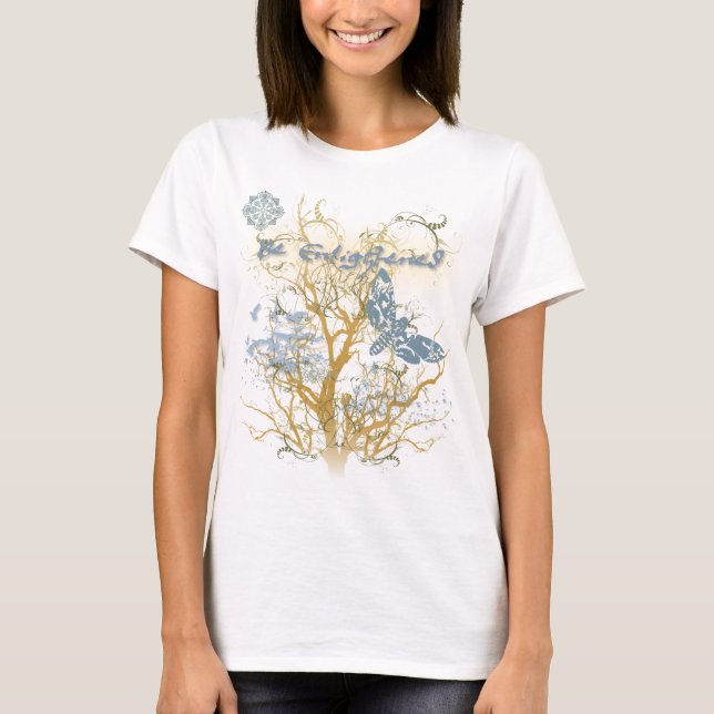 Yoga Speak : Be Enlightened! T-Shirt (Front)