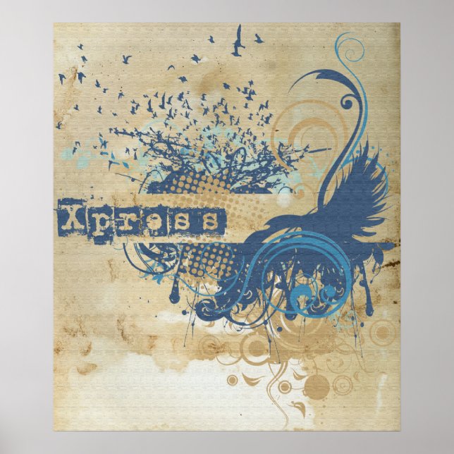 Yoga Speak : Blue X-pressive Chakra Poster (Front)