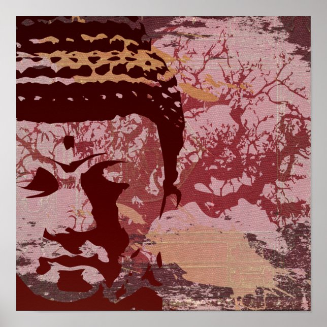 Yoga Speak : Buddha Tree Print (Front)