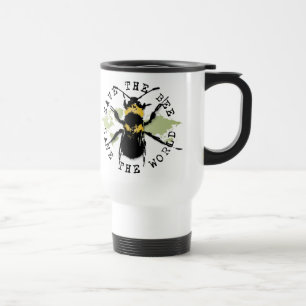 Yoga Speak : Save The Bee ... Save The World! Travel Mug