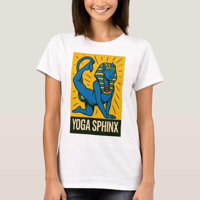 Yoga Sphinx - Classic Pop Art T-Shirt (Front)