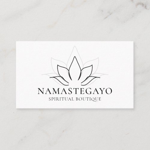 Yoga Spiritual Meditation Lotus Business Card