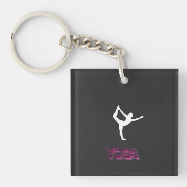 Yoga sports 1 keychain (Front)