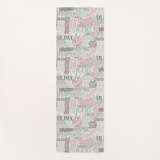 Yoga State of Mind-Hand-Lettered Yoga Word Collage Mat