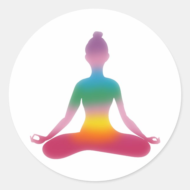 Yoga  Sticker (Front)