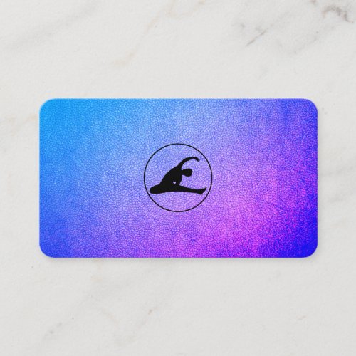 Yoga Stretching Icon Business Card