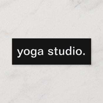 Yoga Studio Business Card by HolidayZazzle at Zazzle