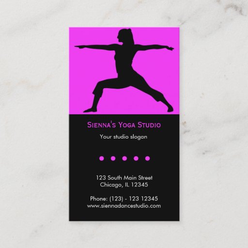 Customizable Yoga Studio Business Card Templates