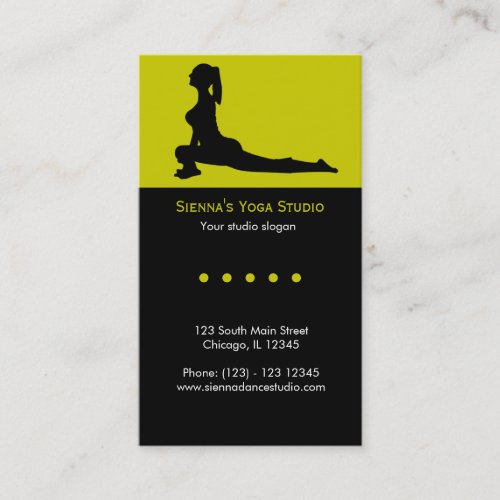 Yoga Studio Business Card Template