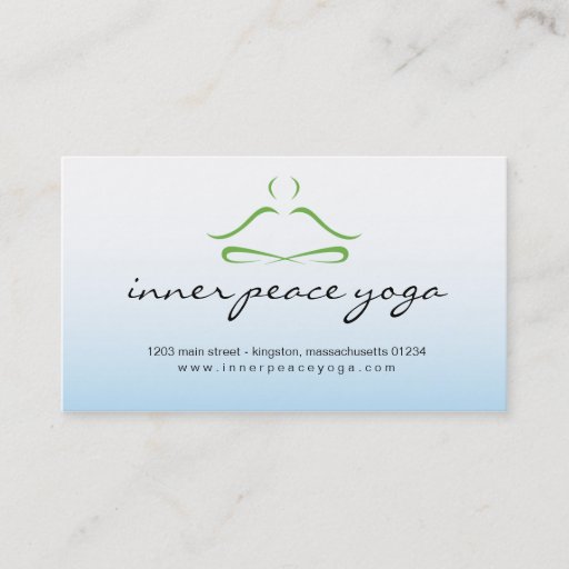 Customizable Yoga Studio Business Card