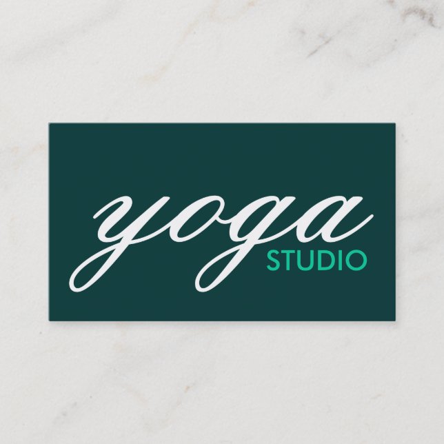 yoga studio business card (Front)