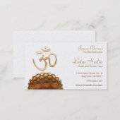 Yoga Studio Business Card on Pearl Stock (Front/Back)
