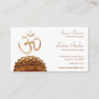 Yoga Studio Business Card on Pearl Stock