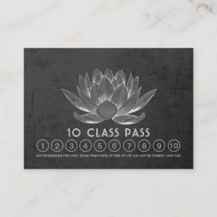 Yoga Studio Class Pass Loyalty Appointment Lotus Card