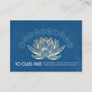 Yoga Studio Class Pass Loyalty Appointment Lotus Card