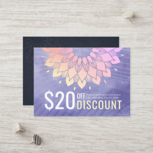 Yoga Studio Gold Mandala Coupon Loyalty