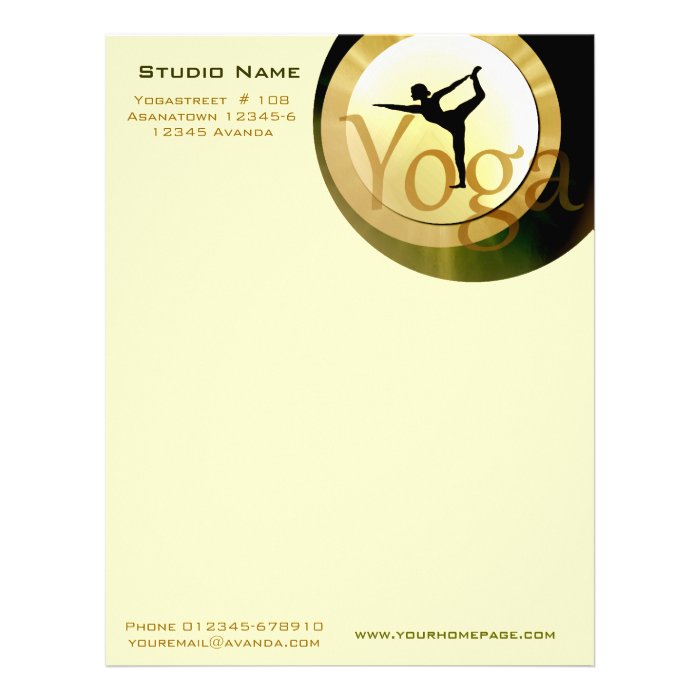 letterhead yoga Letterhead Yoga Paper Studio letter Zazzle letterhead yoga Letterhead Yoga Paper Studio letter Zazzle