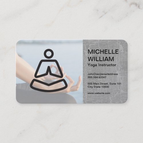 Yoga Studio Logo | Woman Meditating Business Card