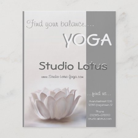 Yoga Studio Lotus Merchandising Flyer