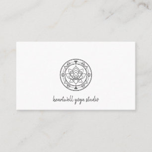 Yoga Studio Lotus Moon Business Card