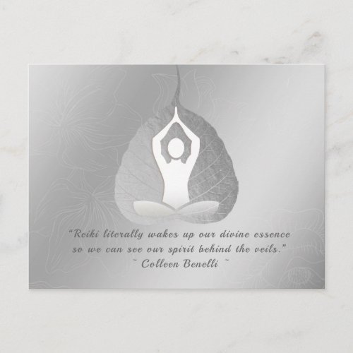 Yoga Studio Mediation Instructor Quotes Bodhi Leaf Postcard