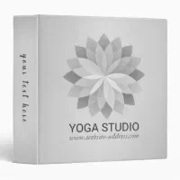 Yoga Studio Meditation Instructor Life Coach OM 3 Ring Binder