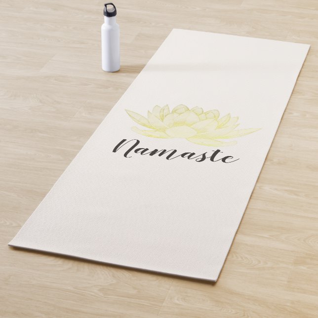 Yoga Studio Meditation Instructor Gold Foil Lotus Mat (In Situ)