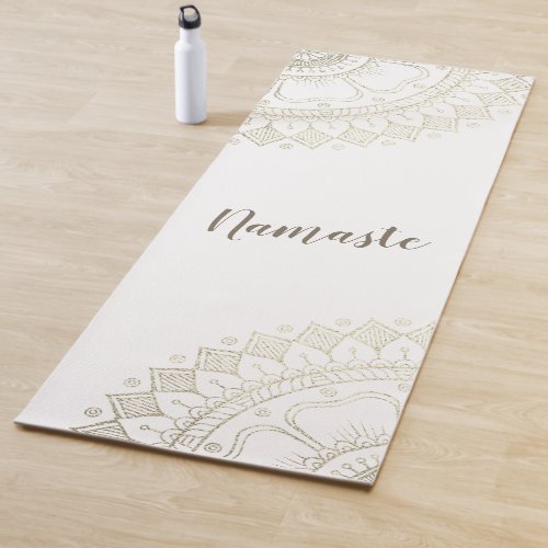 Yoga Studio Meditation Instructor Gold Mandala Yoga Mat