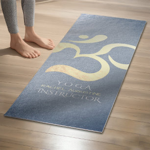 Yoga Studio Meditation Instructor Life Coach OM Mat