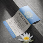 YOGA Studio Meditation Instructor Open House Lotus Flyer<br><div class="desc">Yoga Studio Meditation Instructor / Life Coach / Healer / Reiki Master / Massage Therapy Open House Flyer Template - Modern Elegant Faux Gold Foil Lotus on Blue Gold Texture Background.</div>