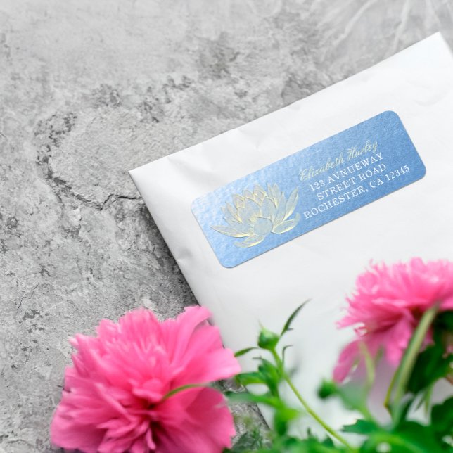 YOGA Studio Meditation Reiki Instructor Gold Lotus Label (Creator Uploaded)