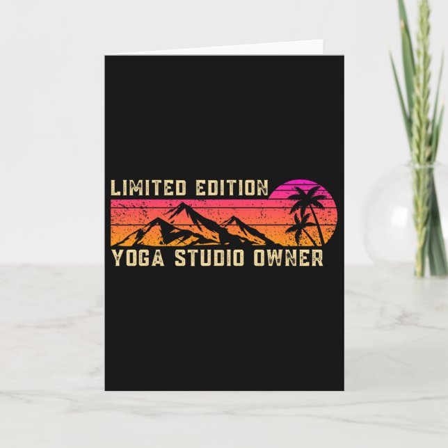 Yoga Studio Owner Job Birthday Worker Professional Card (Front)