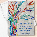 Yoga Studio  Planner<br><div class="desc">This decorative Yoga Studio Planner features a print of a rainbow colored tree of life on a pale gray background. Add your name, occupation, year and business to personalise it. Use the Customize Further option to change the text size, style or color if you wish. Because we create our own...</div>