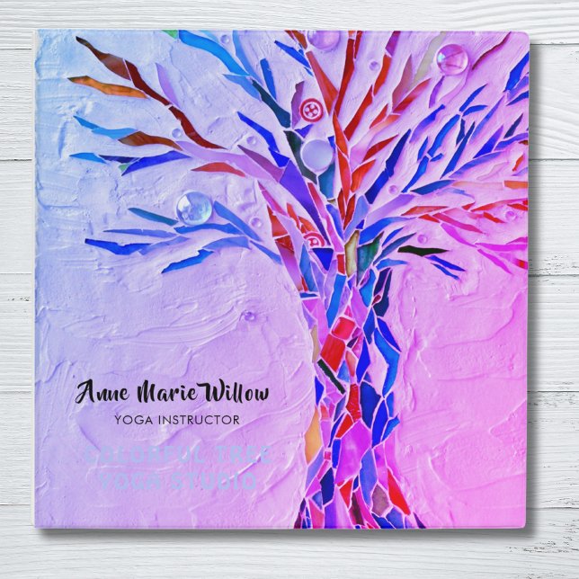 Yoga Studio Purple 3 Ring Binder (Creator Uploaded)