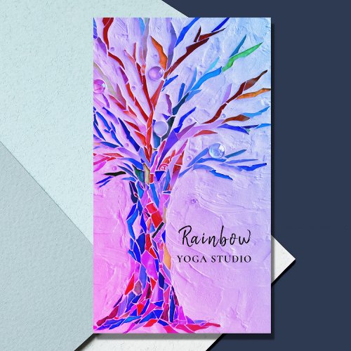 Yoga Studio Purple Business Card